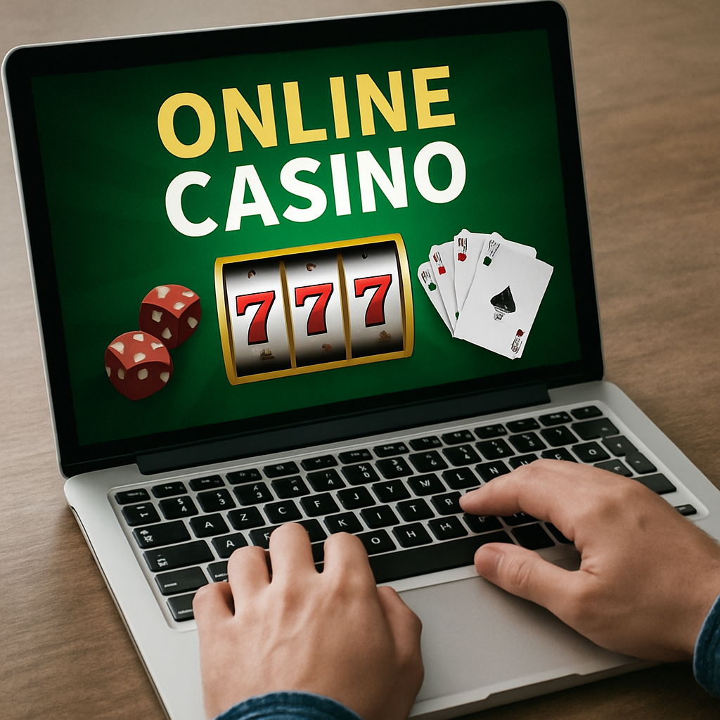 Using a laptop to access online casino