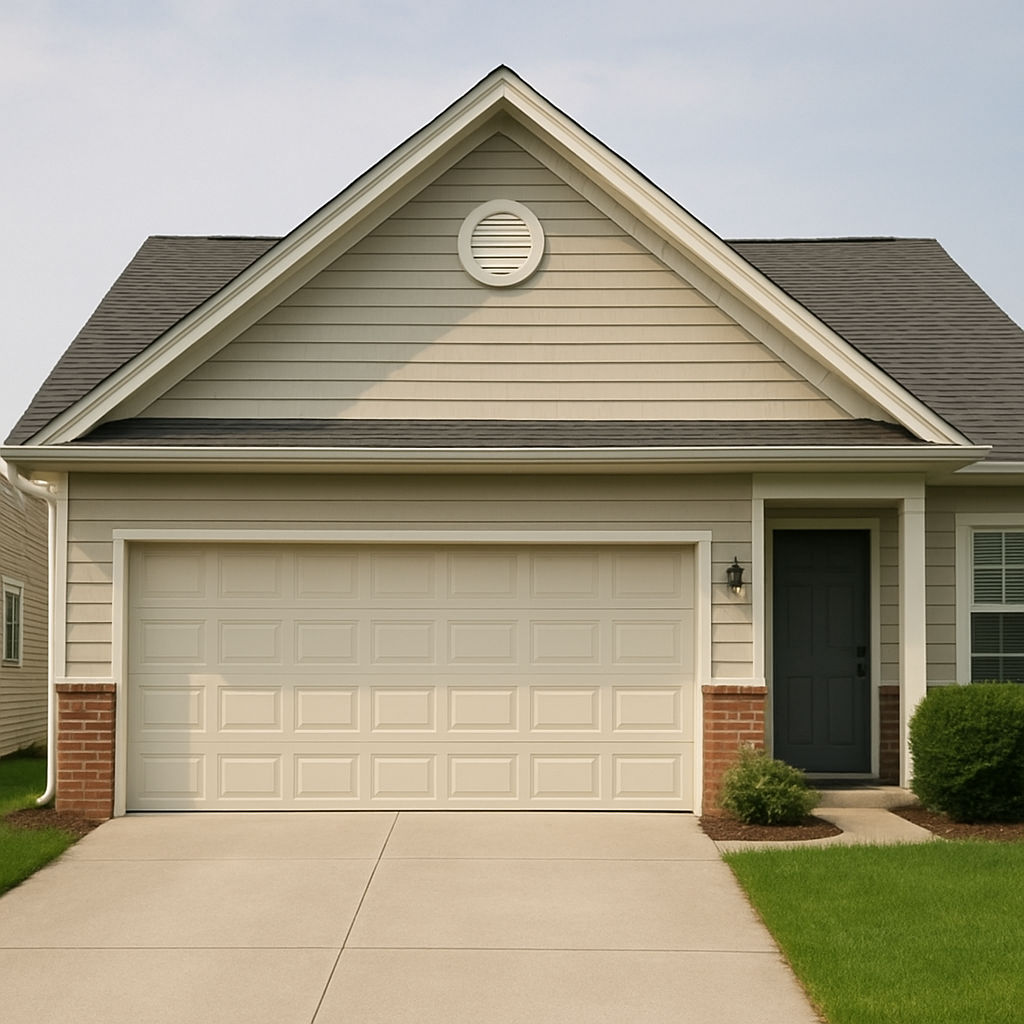 Home exterior with garage