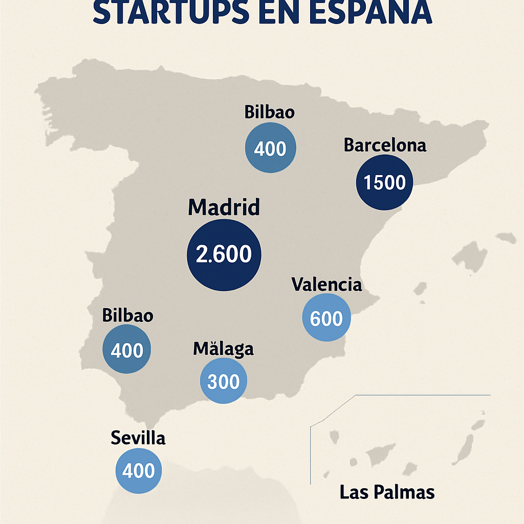 Mapa del ecosistema de startups en España