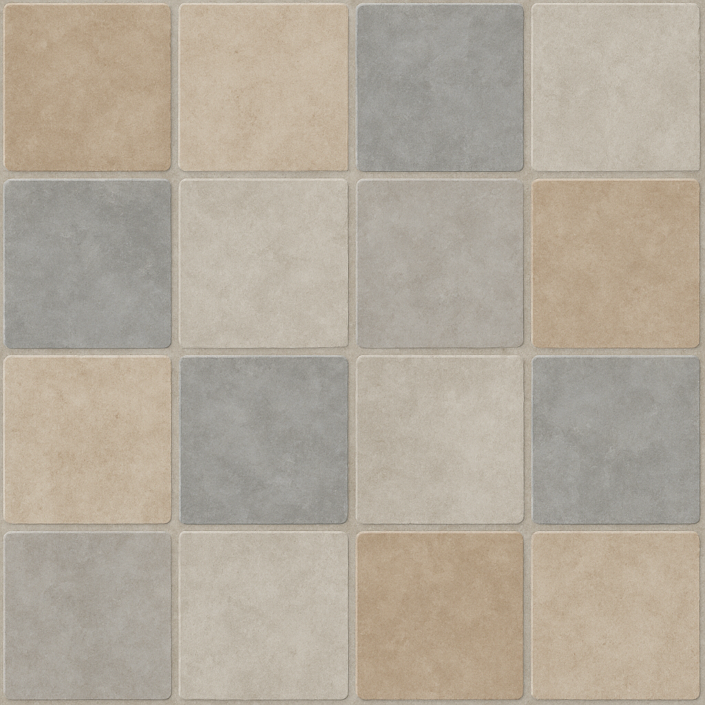 Different floor tiles display