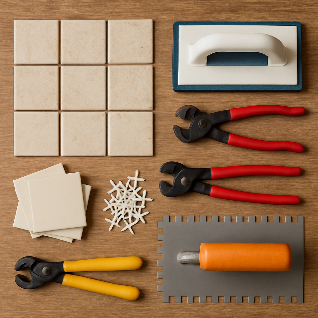 Tiling tools and equipment