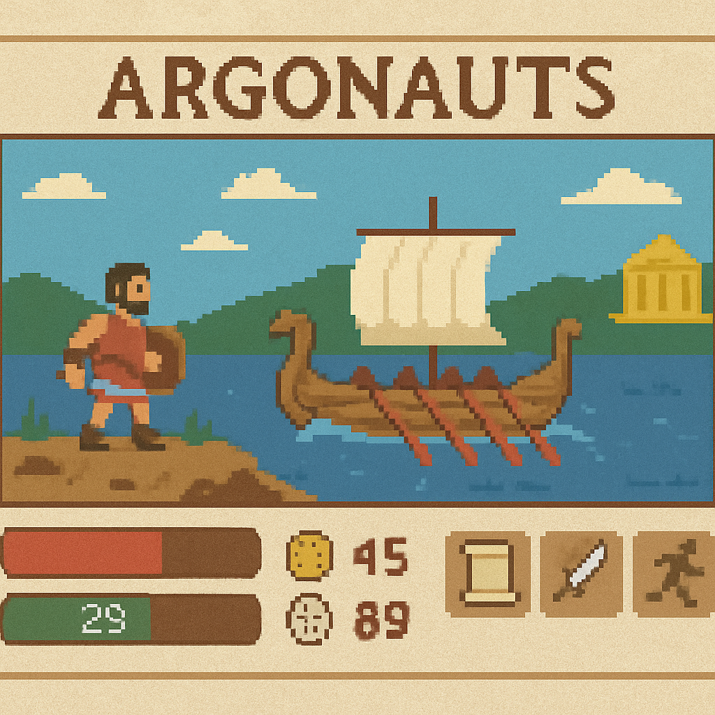 Argonauts oyun arayüzü