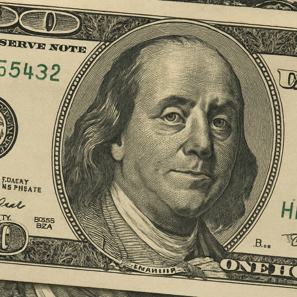 Close-up of fake money details