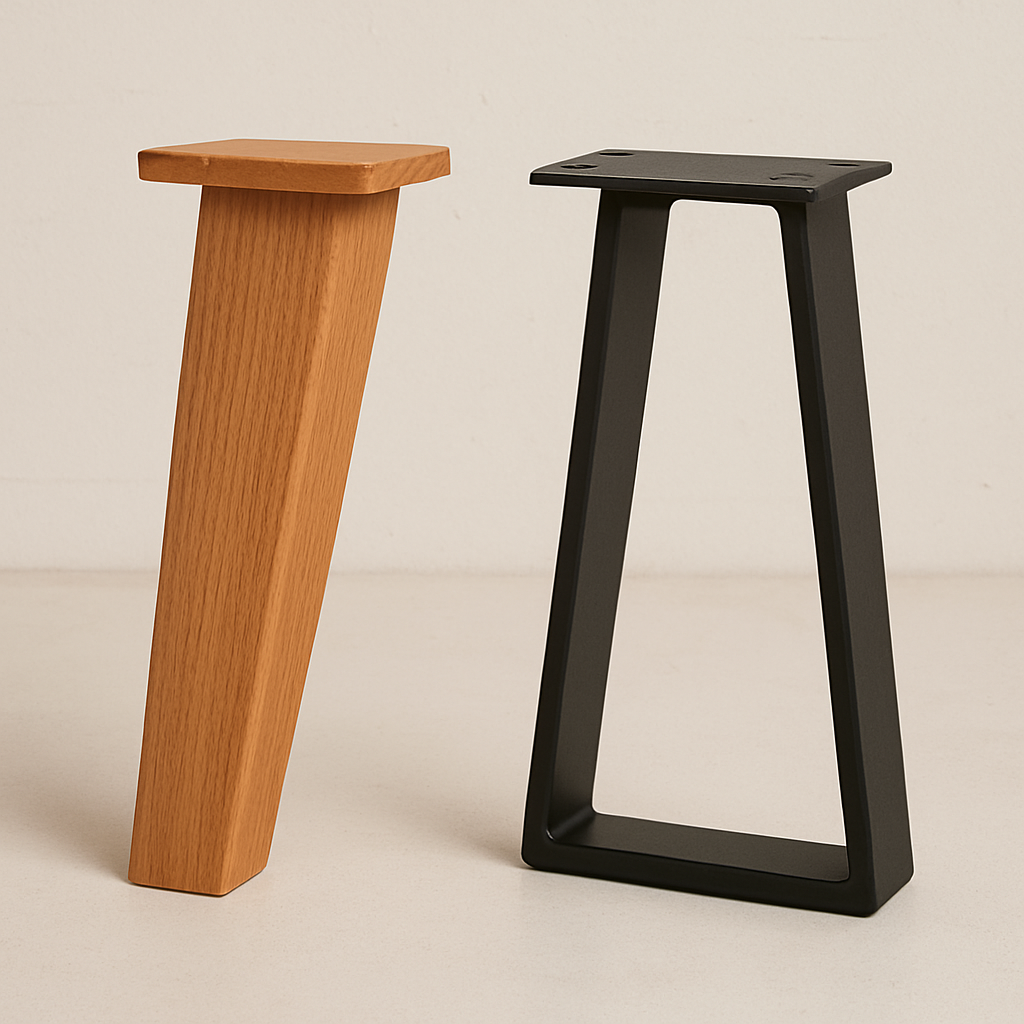 Ahşap ve metal sehpa ayakları