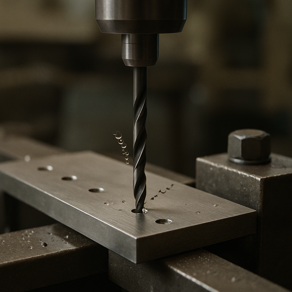 Drilling process with precision