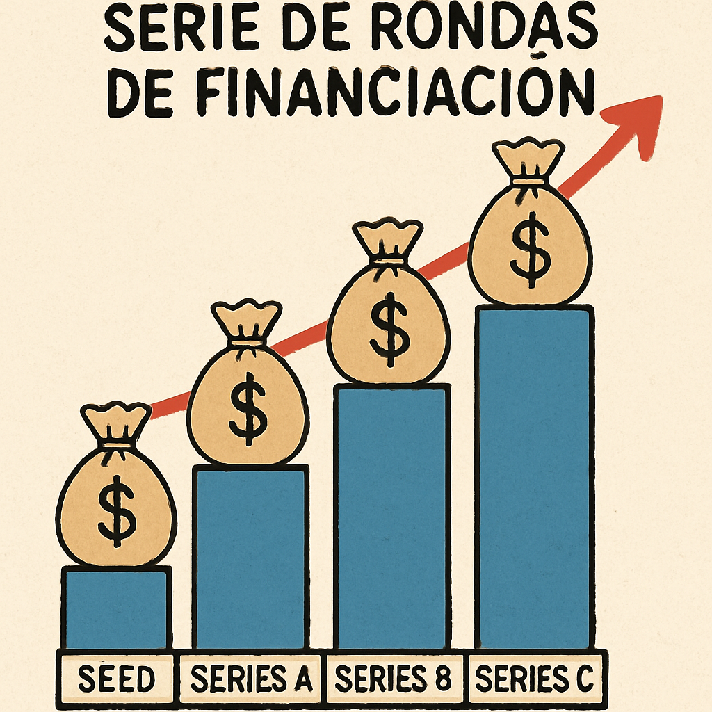 Ilustración de la serie de rondas de financiación