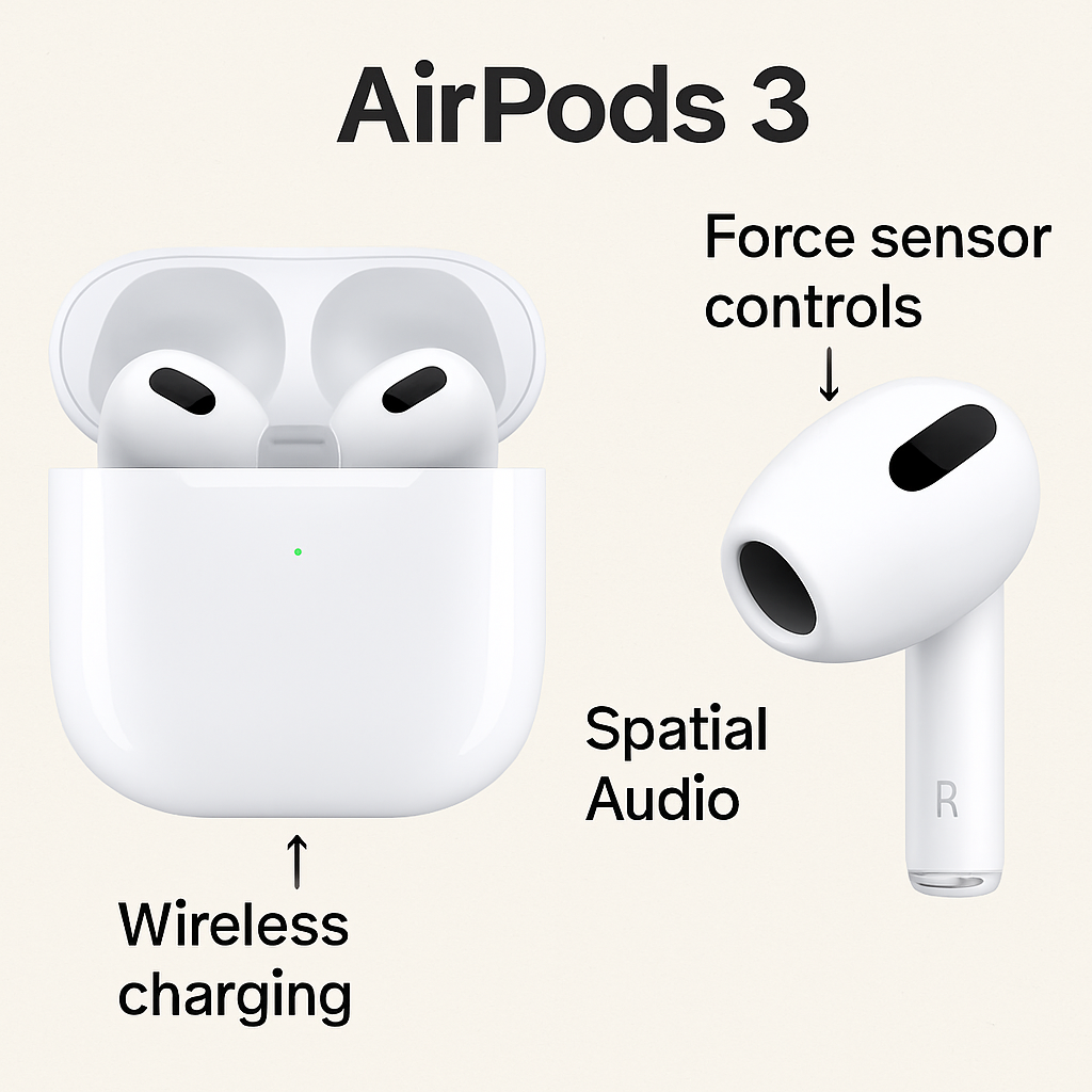AirPods 3 design and features
