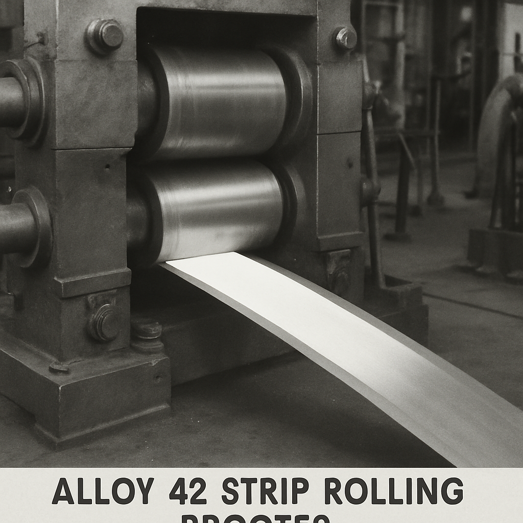 Alloy 42 strip rolling process