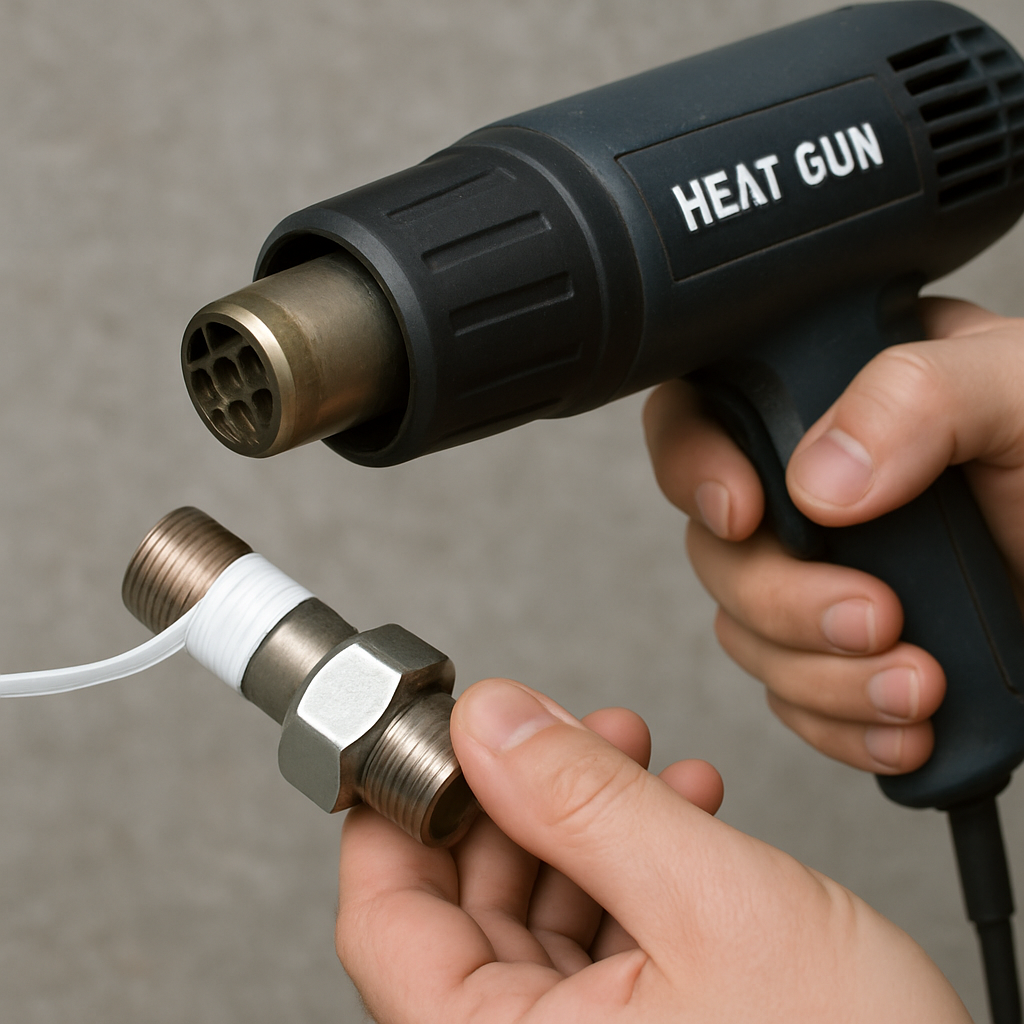 Heat gun for PTFE application