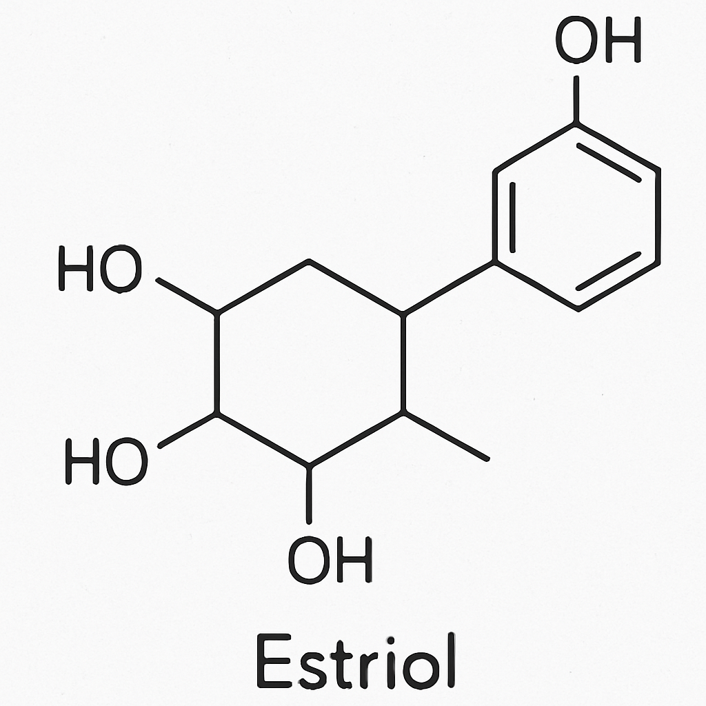 Estriol molecule structure