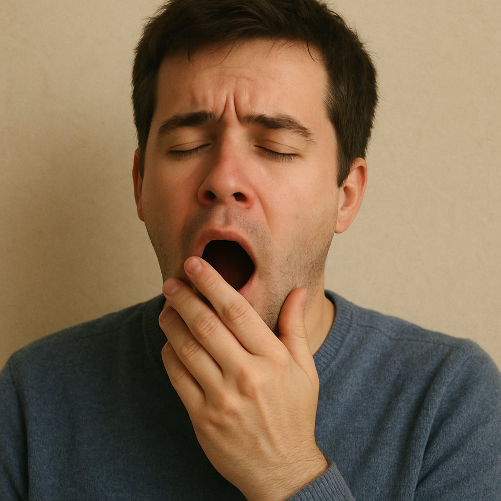 Person feeling drowsy