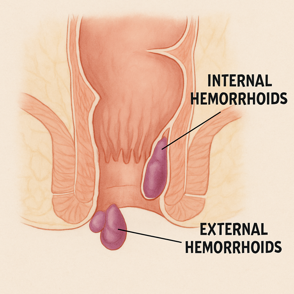 Hemoroid illustration