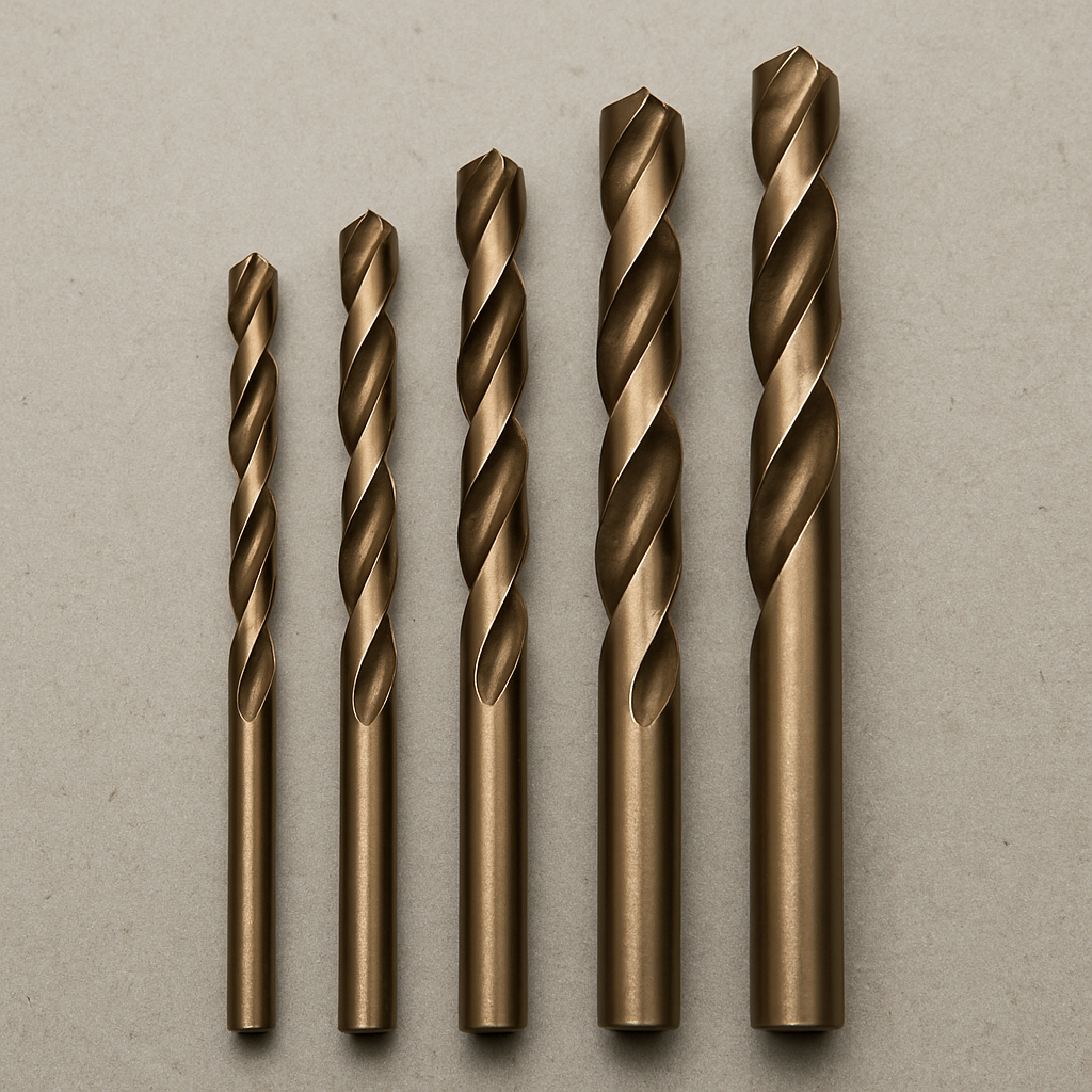 Cobalt drill bits for metal drilling