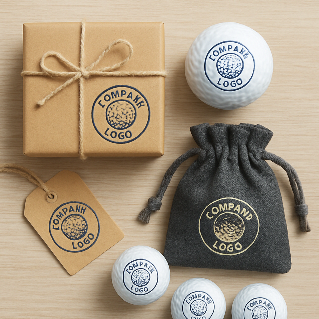 Corporate gifts with custom golf ball stamps