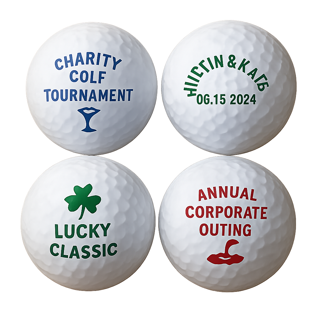 Custom golf ball stamps for events