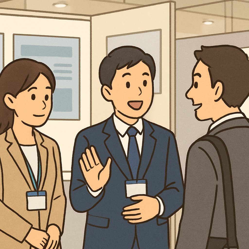 展示会での対話