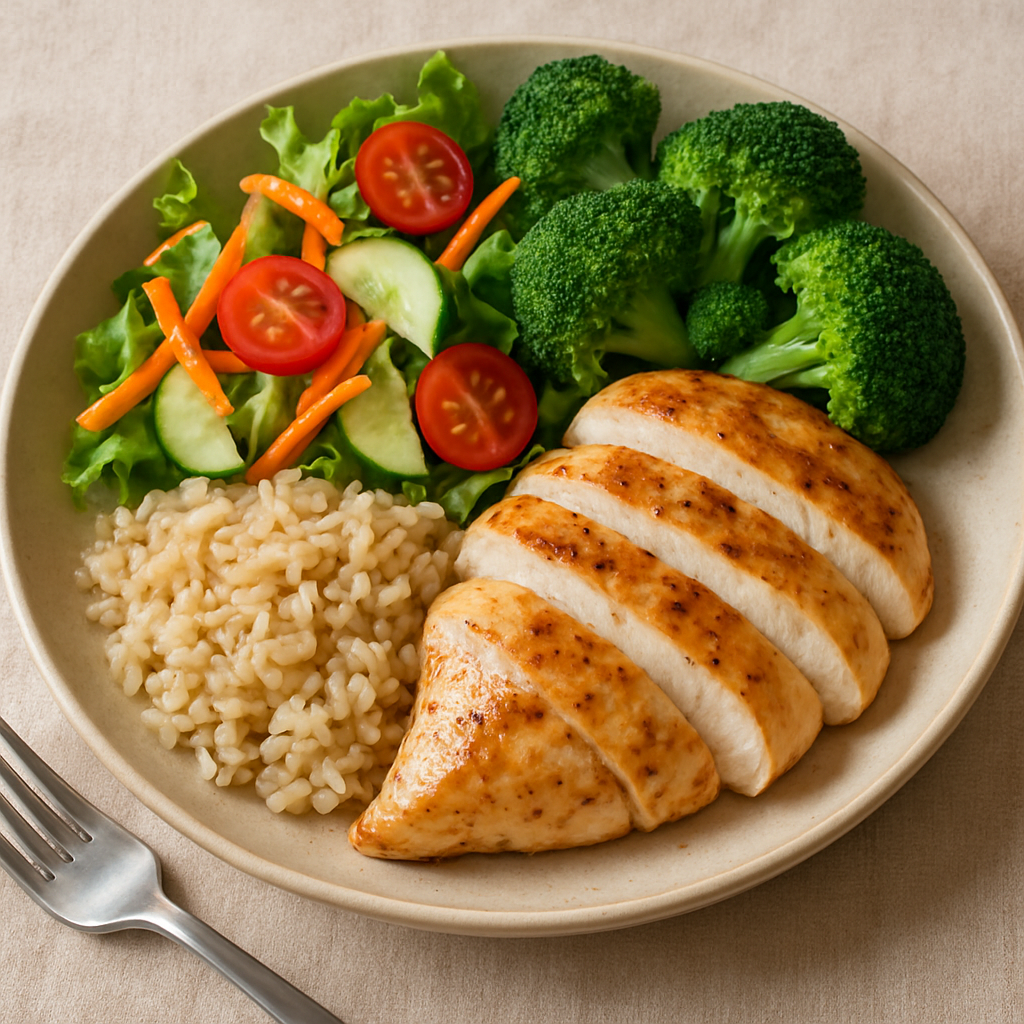Healthy balanced meal