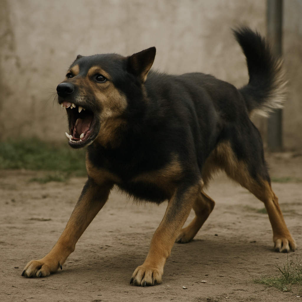 Aggressive dog behavior