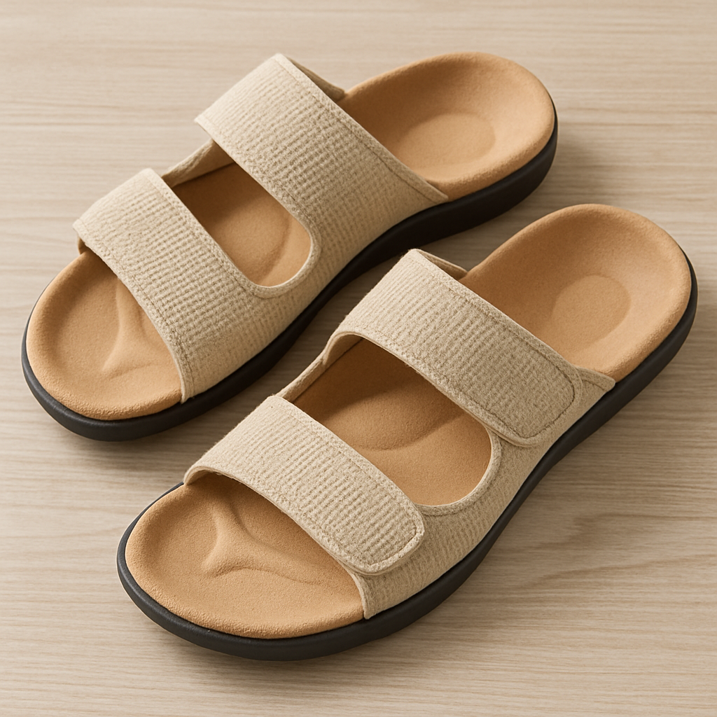 Orthopedic slippers with arch support