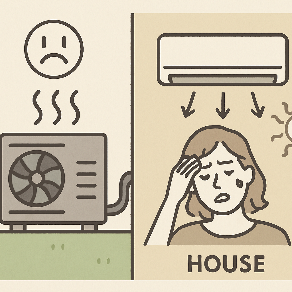 AC unit failing to cool house