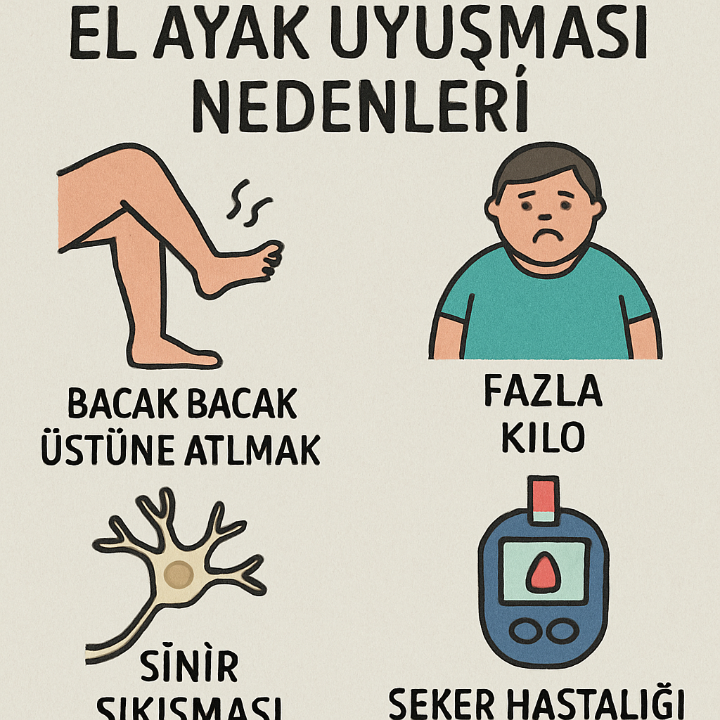 El ayak uyuşması nedenleri