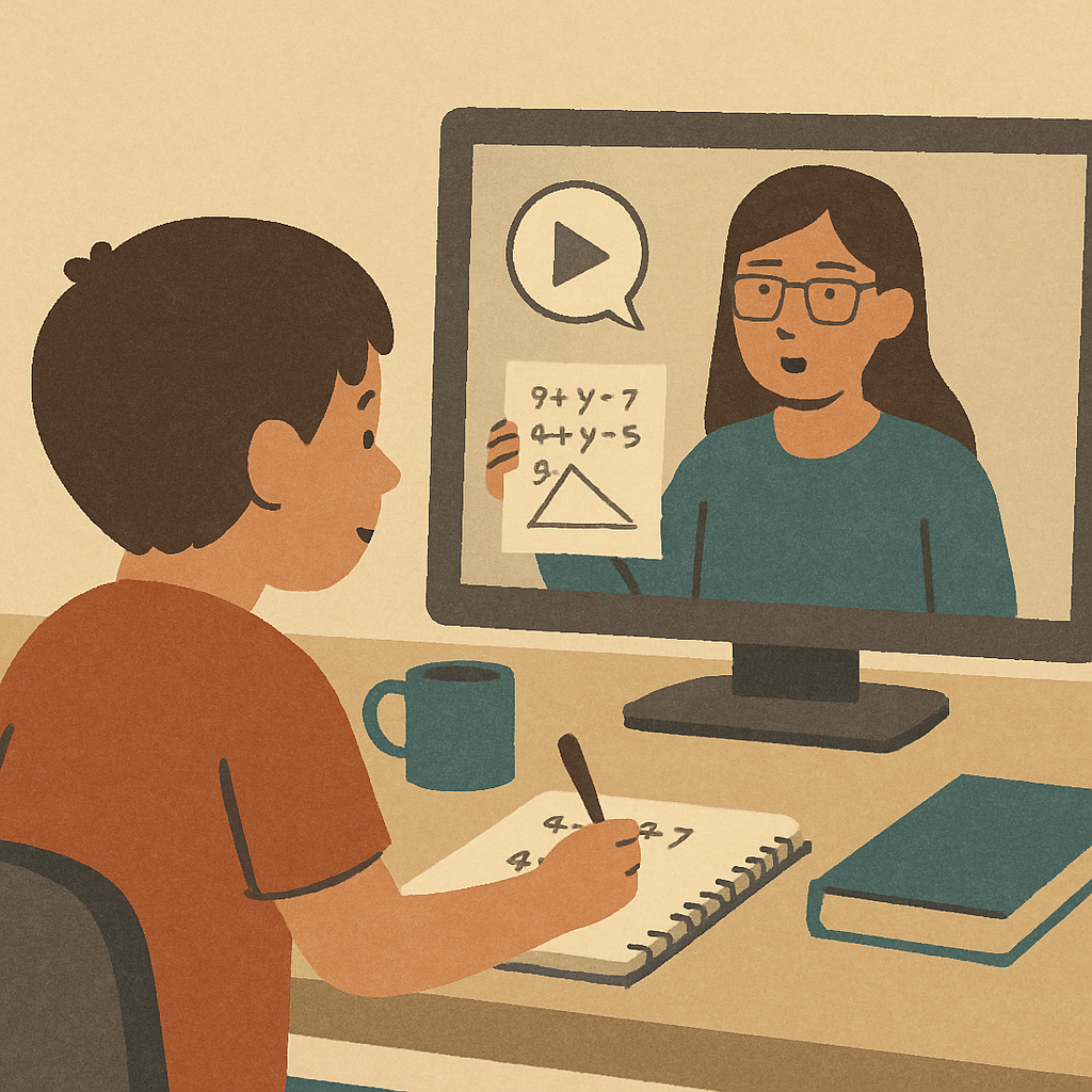 Virtual tutoring session