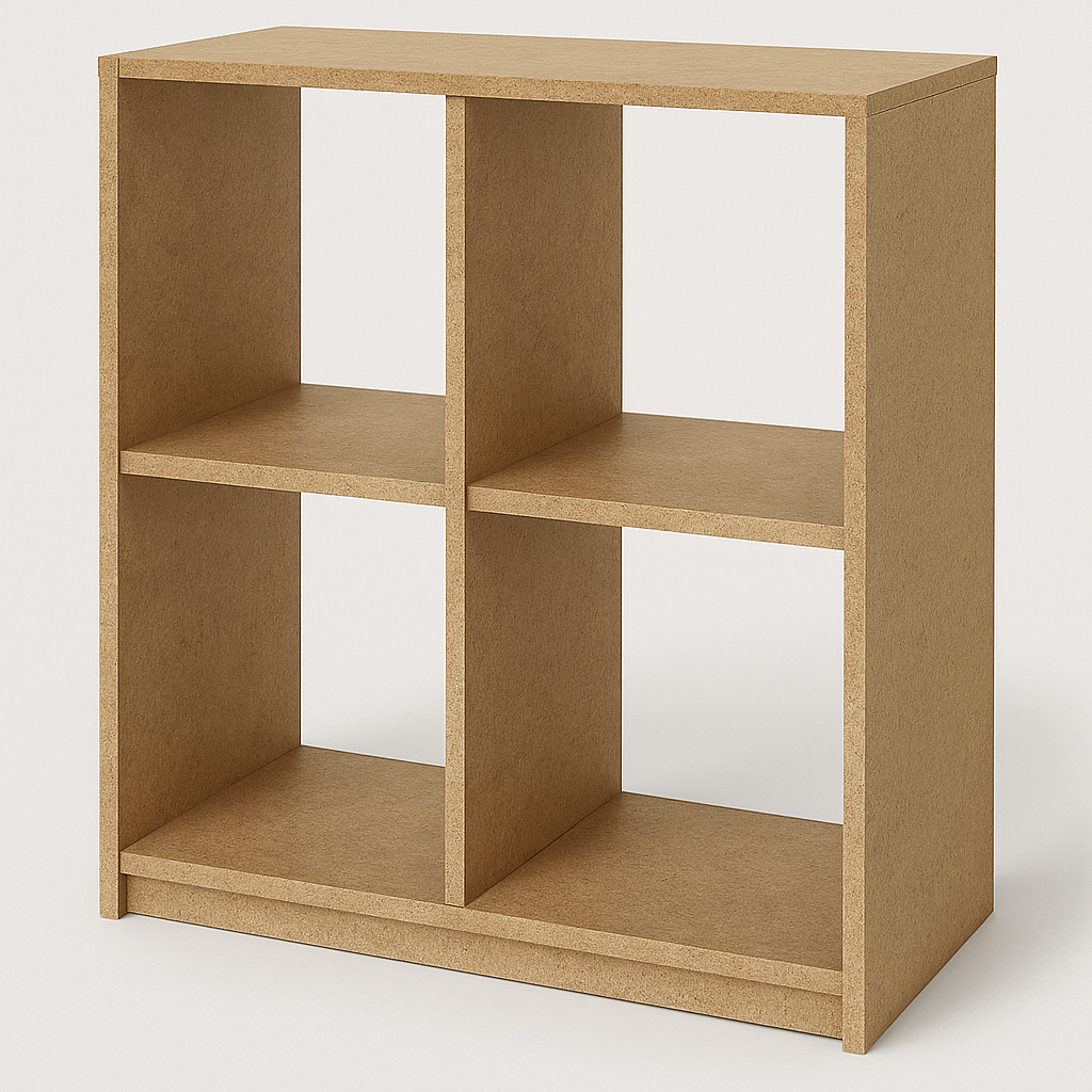 Eco-friendly cubby bookshelf