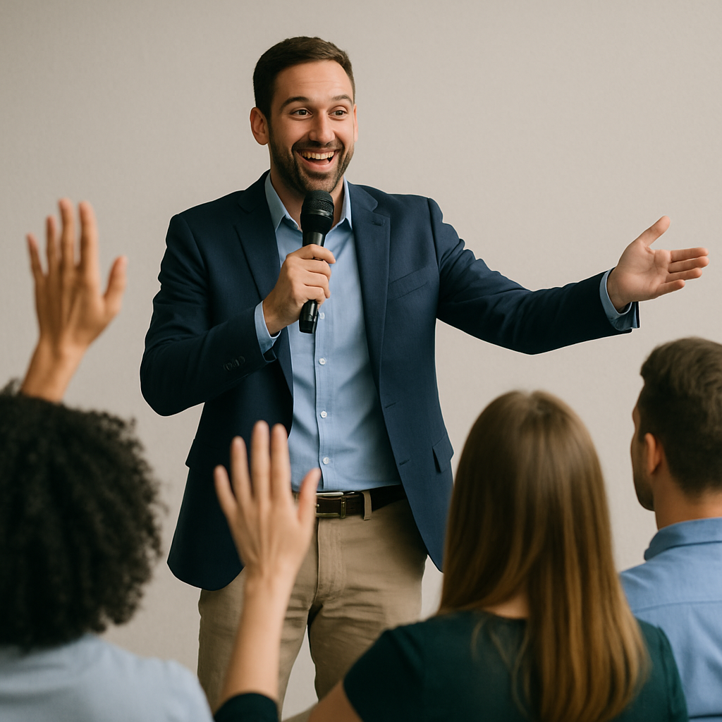 Event Host Engaging the Audience