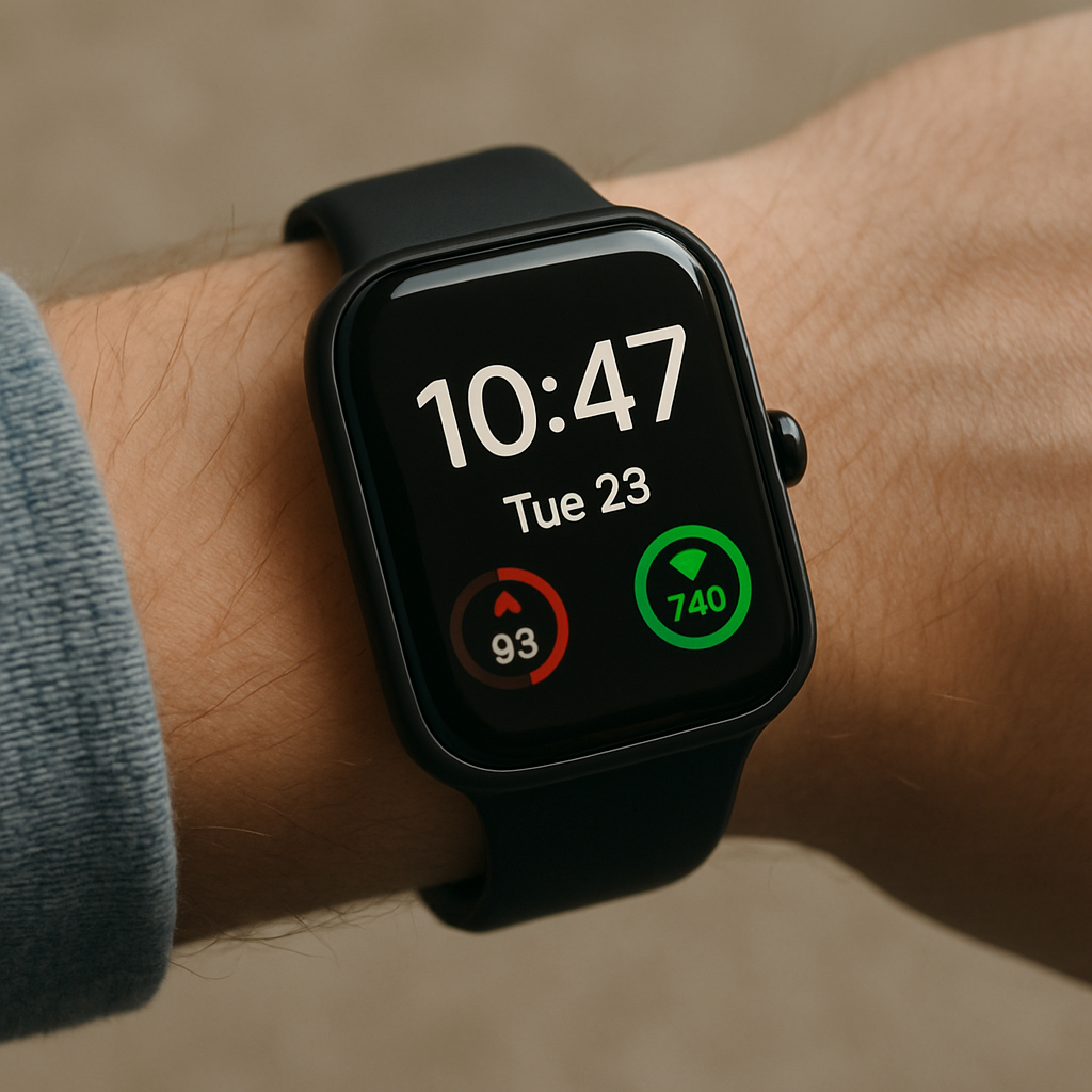 smartwatch on wrist