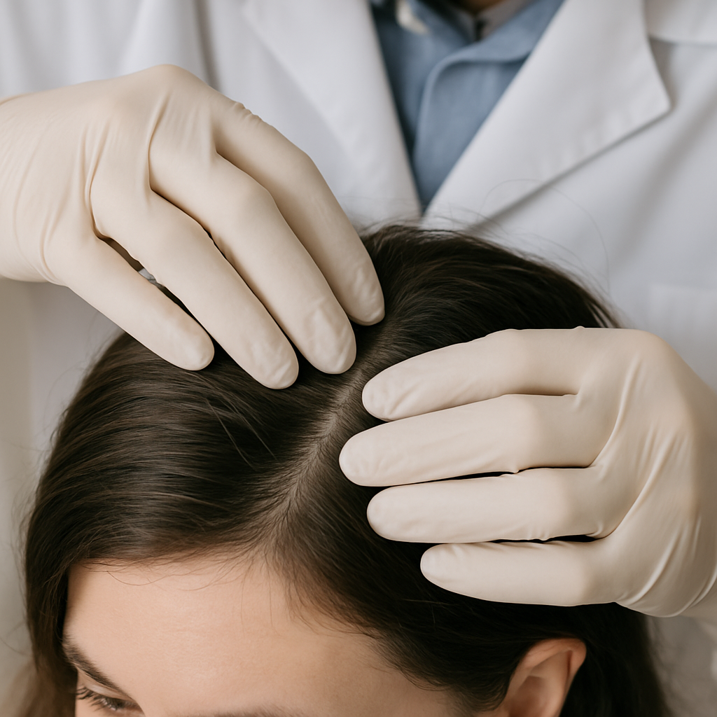 scalp examination