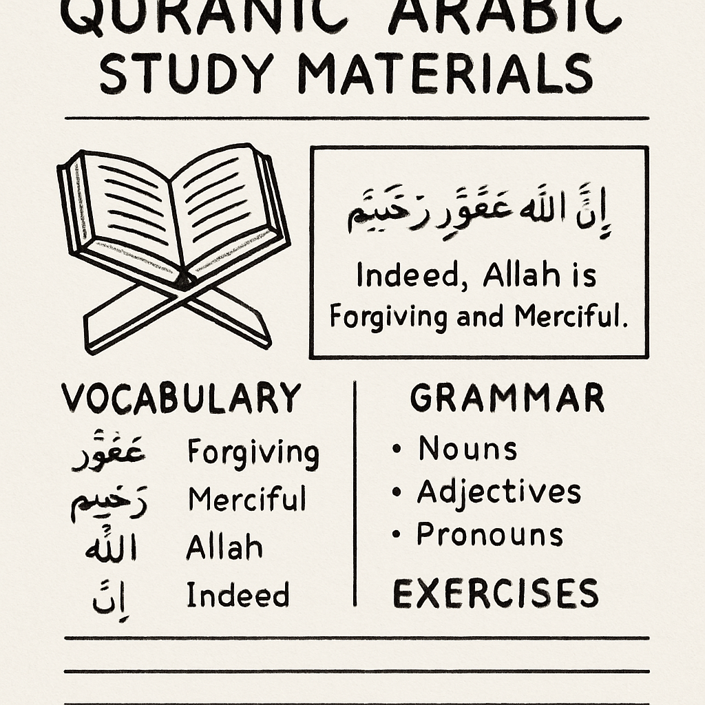 Quranic Arabic Study Materials