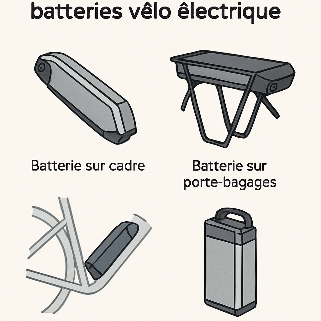 comparaison de différentes batteries vélo électrique