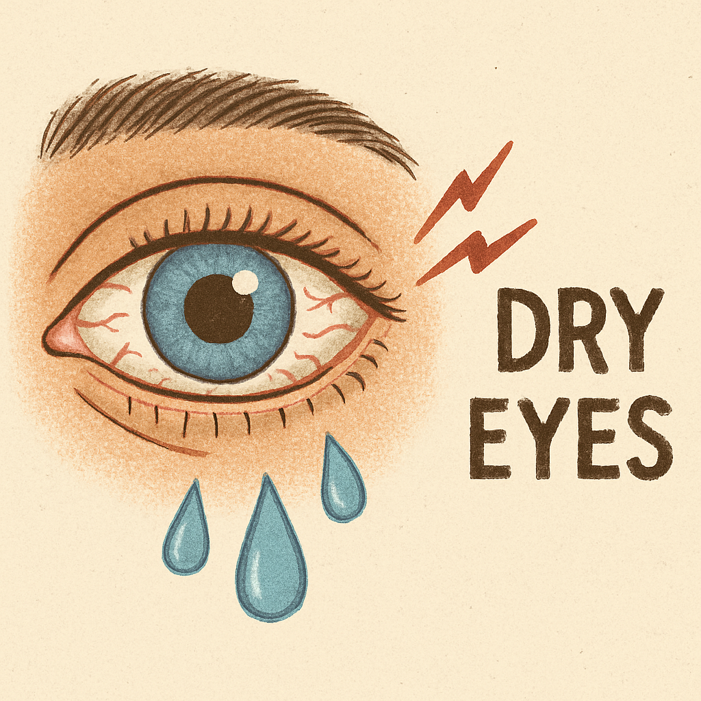 Dry eyes illustration