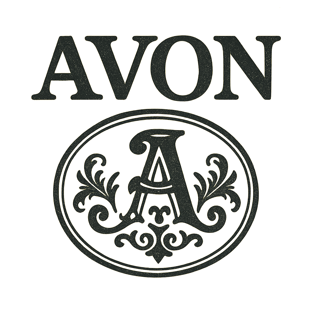 Vintage Avon logo design