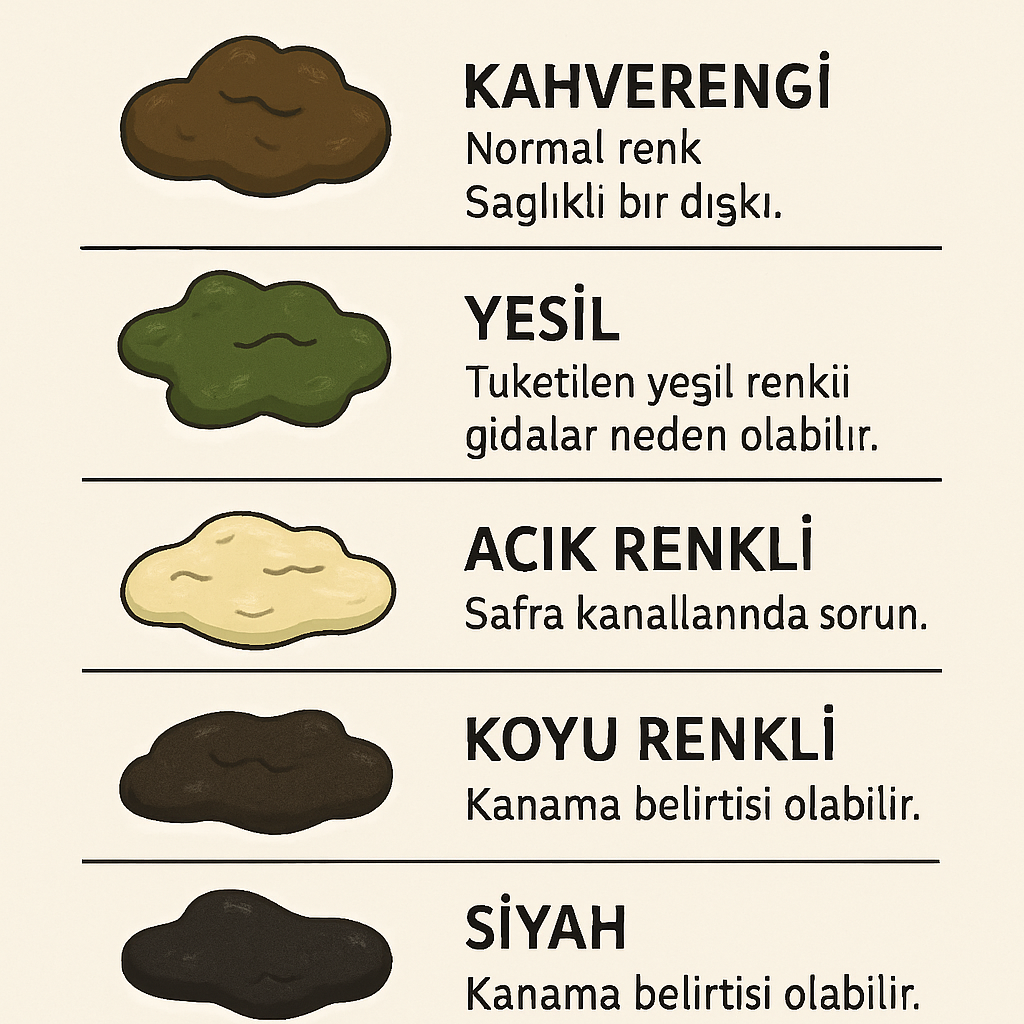 Dışkı rengi rehberi