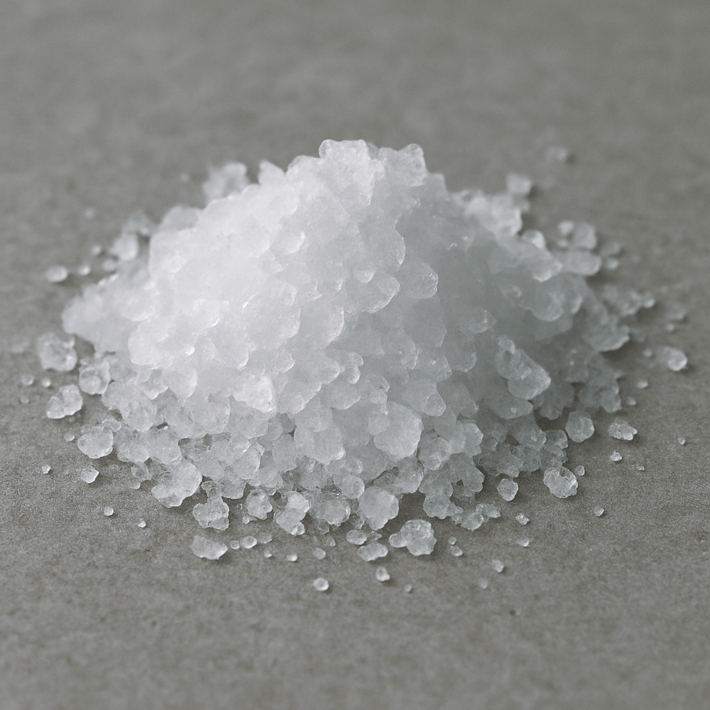 Pile of potassium nitrate crystals