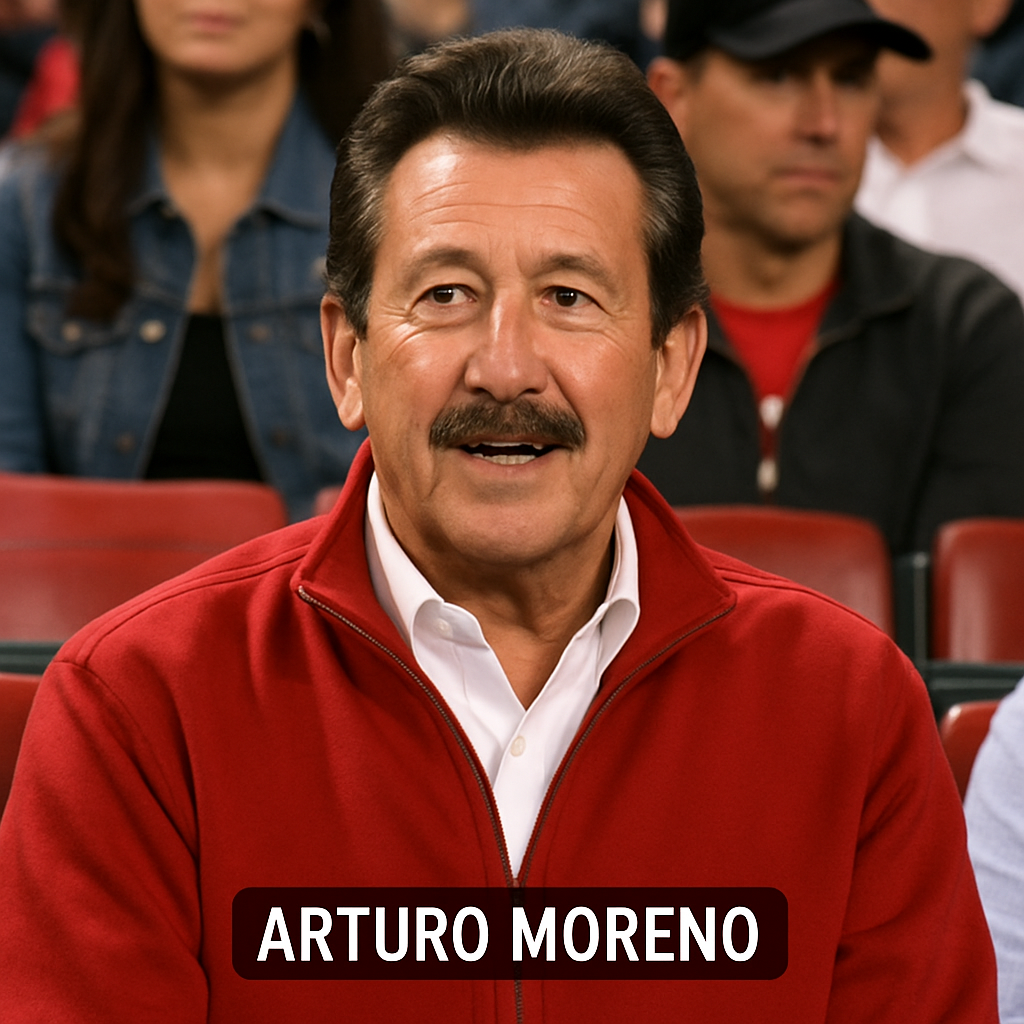 Arturo Moreno at a sports event