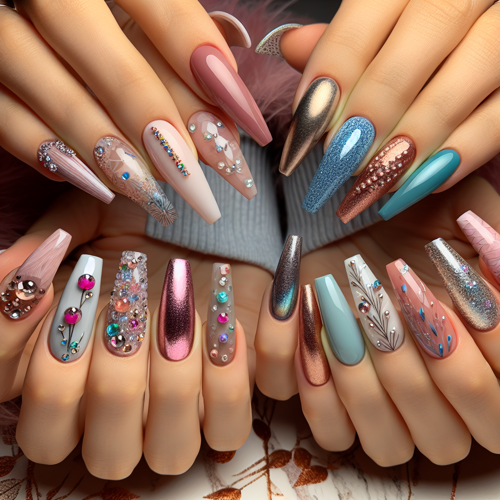 A display of elegant and modern nail art beauty clinic