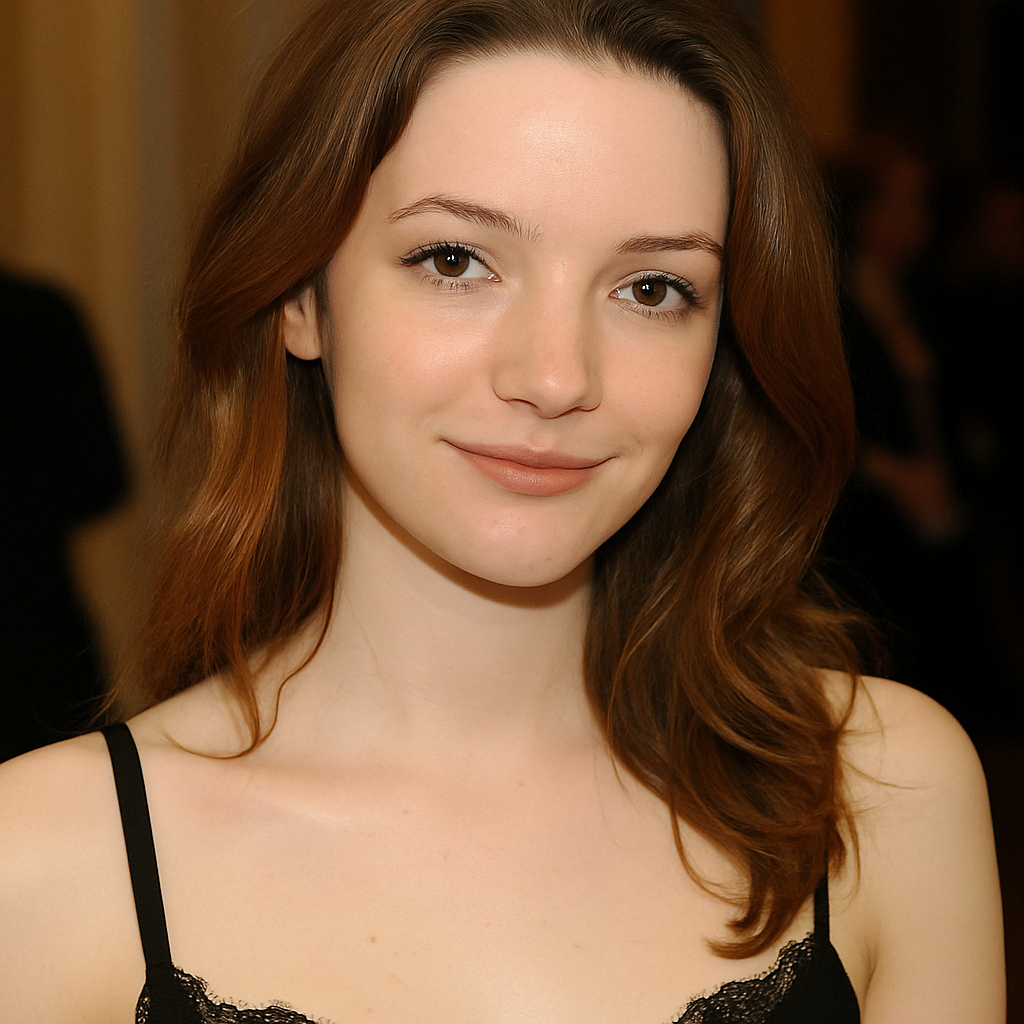 Talulah Riley as a young actress