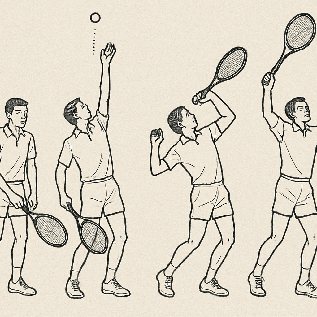 Tennis serve technique