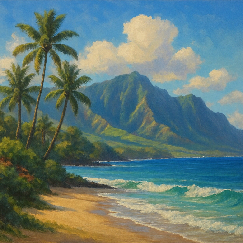 Beautiful Hawaiian landscape