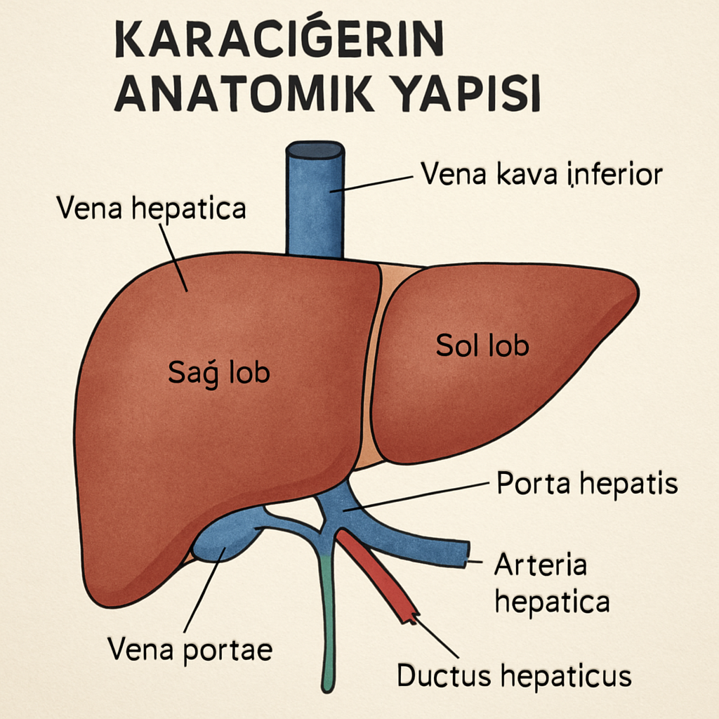 Karaciğerin anatomik yapısı