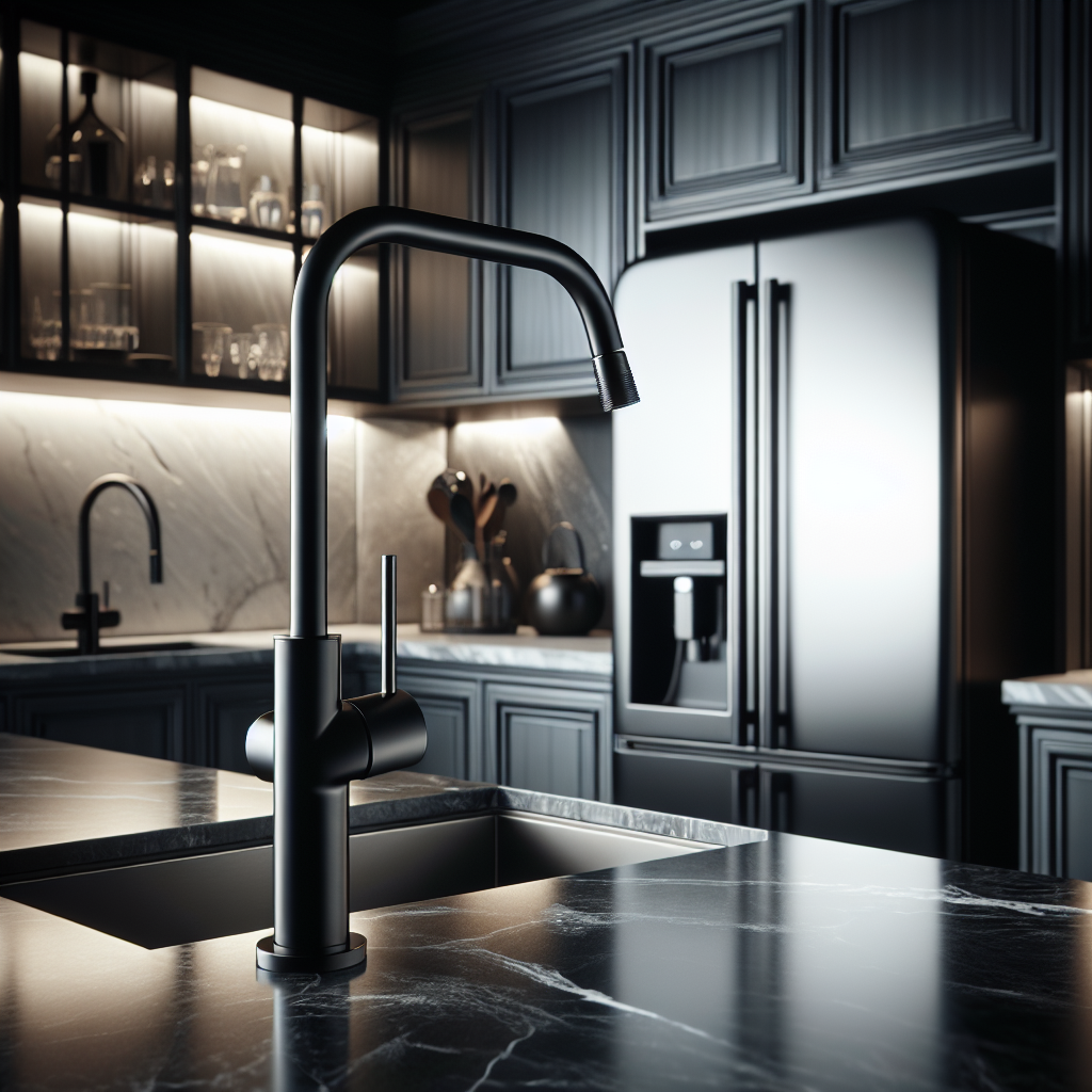 Black Kitchen Matte Faucet