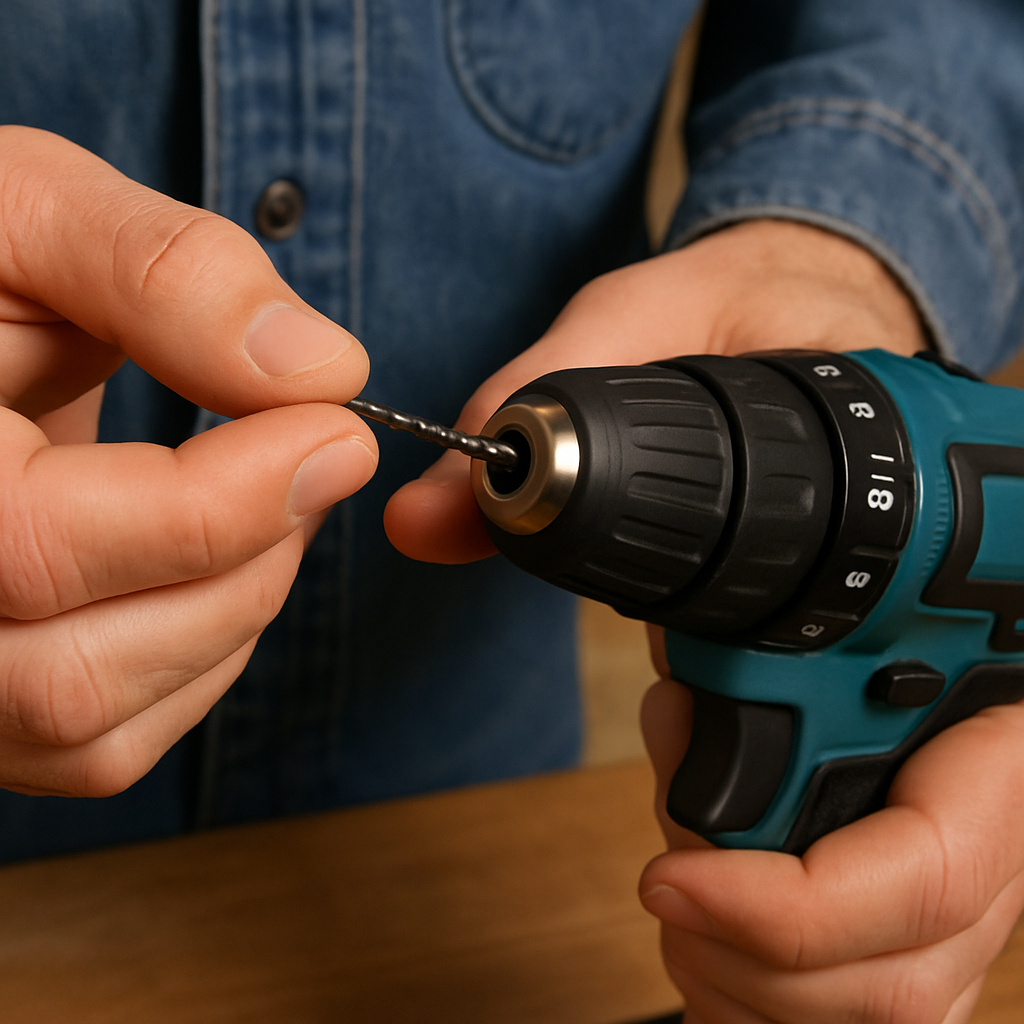 Using small drill bits in a drill