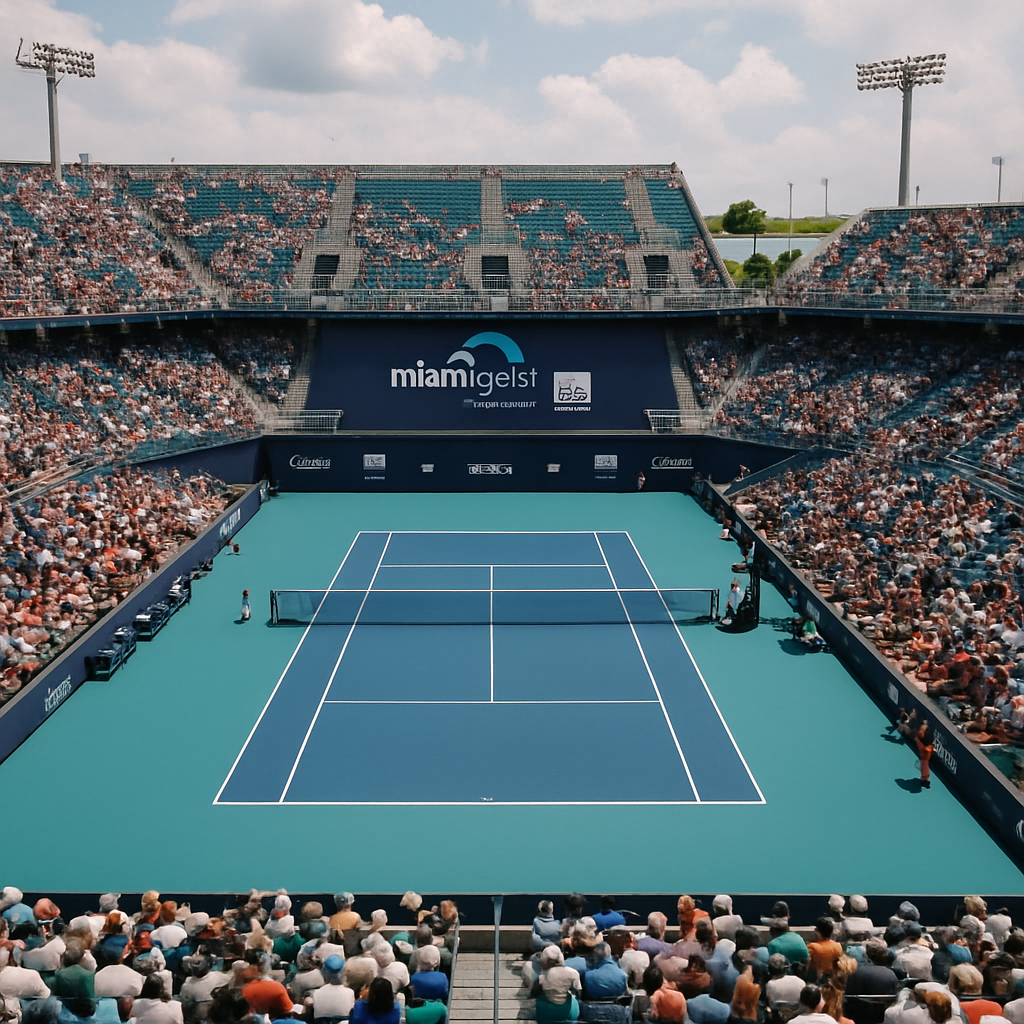 Miami open tennis stadium