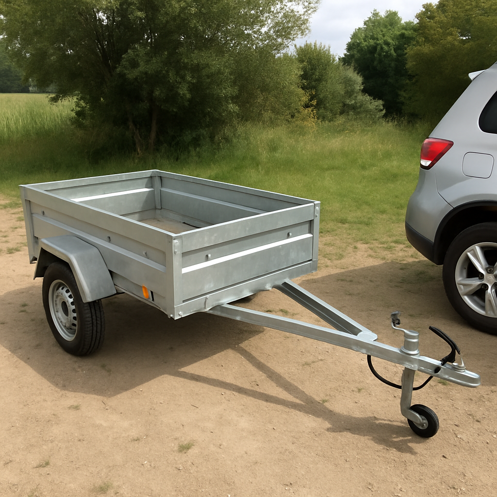 Remorque bagagère en utilisation extérieure