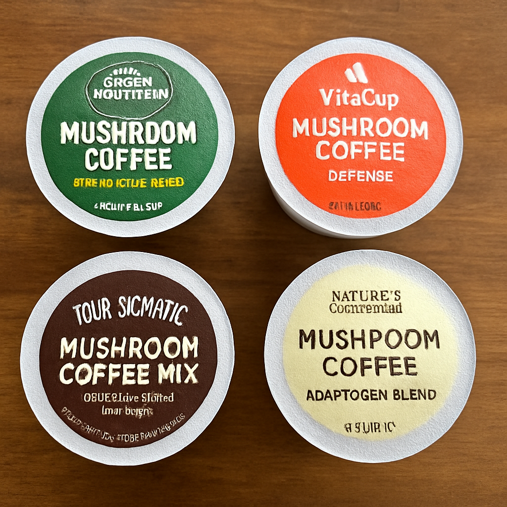 Assortment of Mushroom Coffee K Cups