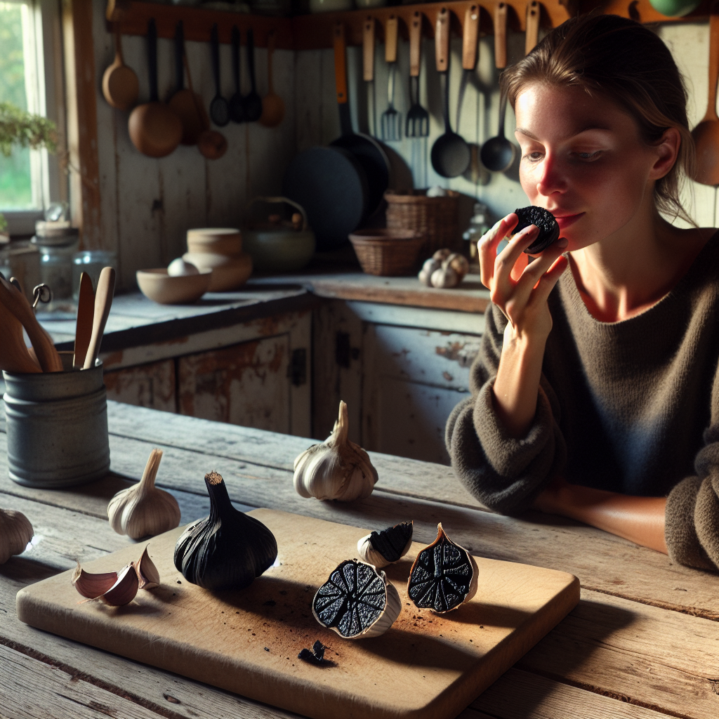 How Does Black Garlic Taste?

Black Garlic Cloves

history black garlic

black garlic

what is blck garlic good for

what does blck garlic taste like

health benefits

benefits of black garlic