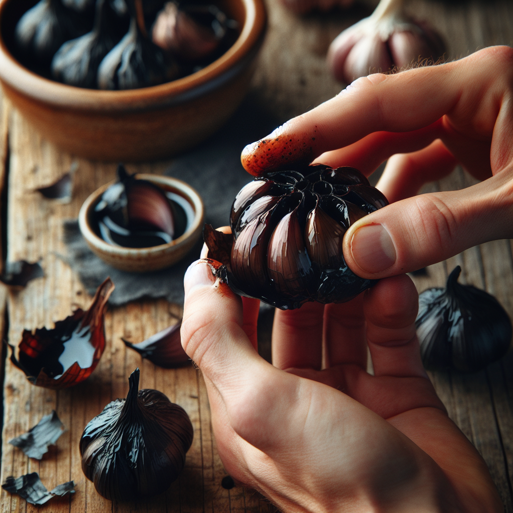 Top Health Benefits of Black Garlic

Black Garlic Cloves

history black garlic

black garlic

what is blck garlic good for

what does blck garlic taste like

health benefits

benefits of black garlic