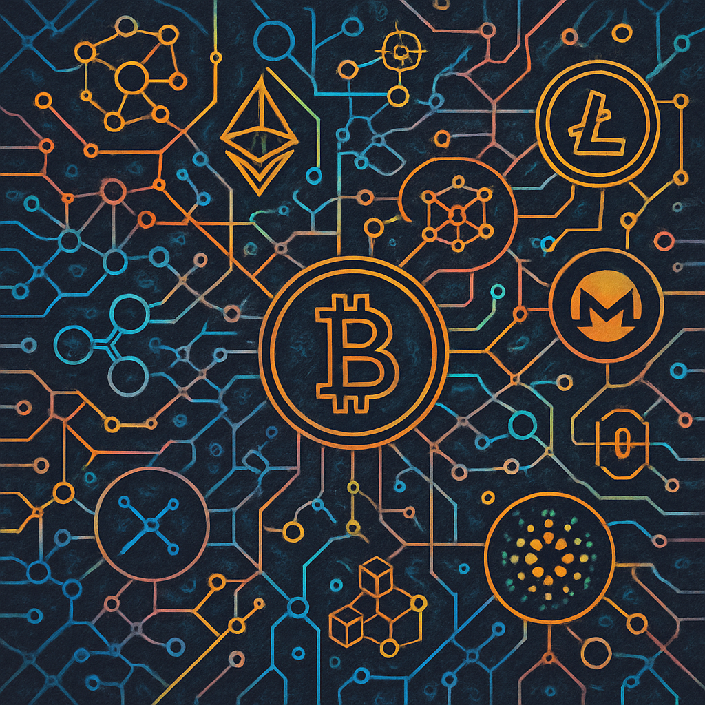 An intricate web of cryptocurrency networks